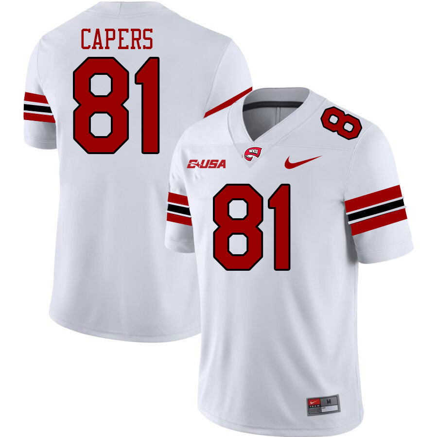Western Kentucky Hilltoppers #81 Noah Meyers College Football Jerseys Stitched Sale-White